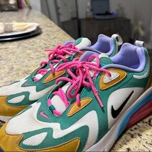 Nike Multicolor Sneakers with Pink Laces